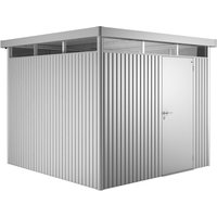 BIOHORT Gerätehaus »HighLine«, Stahl, BxHxT: 275 x 222 x 275 cm (Außenmaße) – silberfarben BIOHORT Gerätehaus »HighLine«, Stahl, BxHxT: 275 x 222 x 275 cm (Außenmaße) – silberfarben