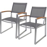 GARDEN PLEASURE Gartenstuhl »Ava«, BxTxH: 56 x 66 x 84 cm, Aluminium/ Kunststoff – grau GARDEN PLEASURE Gartenstuhl »Ava«, BxTxH: 56 x 66 x 84 cm, Aluminium/ Kunststoff – grau