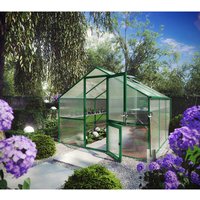 KGT Gewächshaus »Orchidee«, 9,6 m², Kunststoff/Aluminium, winterfest – gruen KGT Gewächshaus »Orchidee«, 9,6 m², Kunststoff/Aluminium, winterfest – gruen
