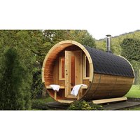 WOLFF FINNHAUS Fasssauna »De luxe«, Fichtenholz, beige, 6 Personen WOLFF FINNHAUS Fasssauna »De luxe«, Fichtenholz, beige, 6 Personen