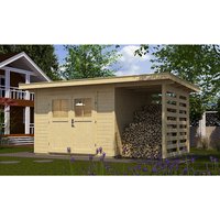 WEKA Gartenhaus »179 A Gr.1«, Holz, BxHxT: 430 x 224 x 241 cm (Außenmaße inkl. Dachüberstand) – beige WEKA Gartenhaus »179 A Gr.1«, Holz, BxHxT: 430 x 224 x 241 cm (Außenmaße inkl. Dachüberstand) – beige