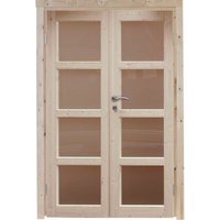 Doppeltür »Leif 40«, Kiefernholz, Natur – beige Doppeltür »Leif 40«, Kiefernholz, Natur – beige