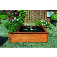 PROMADINO Hochteich, viereckig, B x L: 146 x 127 cm – braun PROMADINO Hochteich, viereckig, B x L: 146 x 127 cm – braun