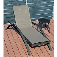 GARDEN PLEASURE Sonnenliege »Donna«, Aluminium, verstellbar – grau GARDEN PLEASURE Sonnenliege »Donna«, Aluminium, verstellbar – grau