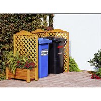 PROMADINO Mülltonnenspaliersystem »Rex«, 210cm x 127cm x 79cm (BxHxT), 480 Liter – braun PROMADINO Mülltonnenspaliersystem »Rex«, 210cm x 127cm x 79cm (BxHxT), 480 Liter – braun