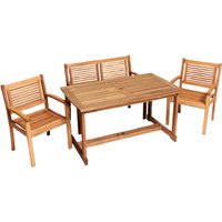 MERXX Gartenmöbel »Cordoba«, 4 Sitzplätze, Eukalyptusholz – beige Rabatt: 17 % MERXX Gartenmöbel »Cordoba«, 4 Sitzplätze, Eukalyptusholz – beige Rabatt: 17 %