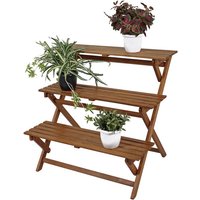 GARDEN PLEASURE Pflanzentreppe, eukalyptusholz, hellbraun GARDEN PLEASURE Pflanzentreppe, eukalyptusholz, hellbraun