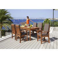 MERXX Gartenmöbel »Montana«, 6 Sitzplätze, Eukalyptusholz, inkl. Auflagen – beige Rabatt: 11 % MERXX Gartenmöbel »Montana«, 6 Sitzplätze, Eukalyptusholz, inkl. Auflagen – beige Rabatt: 11 %