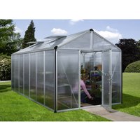 VITAVIA Gewächshaus »Zeus Plus 13800«, BxHxL: 195 x 197 x 131 cm – silberfarben VITAVIA Gewächshaus »Zeus Plus 13800«, BxHxL: 195 x 197 x 131 cm – silberfarben