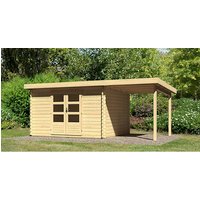 KARIBU Gartenhaus »Noorvik 3«, Holz, BxHxT: 539 x 222 x 297 cm (Außenmaße inkl. Dachüberstand) – beige KARIBU Gartenhaus »Noorvik 3«, Holz, BxHxT: 539 x 222 x 297 cm (Außenmaße inkl. Dachüberstand) – beige