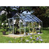 VITAVIA Gewächshaus »Mars«, B x L x H: 257 x 321 x 231,8 cm – silberfarben VITAVIA Gewächshaus »Mars«, B x L x H: 257 x 321 x 231,8 cm – silberfarben