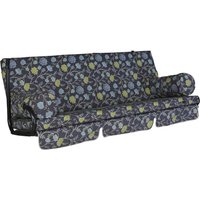 ANGERER FREIZEITMÖBEL Hollywoodschaukelauflage »Trend«, grau, Blumen, BxL: 180 x 54 cm ANGERER FREIZEITMÖBEL Hollywoodschaukelauflage »Trend«, grau, Blumen, BxL: 180 x 54 cm