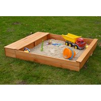 PROMADINO Sandkasten-Sitzbox »Multi«, BxL: 140 cm x 32 cm, Kiefernholz honigbraun PROMADINO Sandkasten-Sitzbox »Multi«, BxL: 140 cm x 32 cm, Kiefernholz honigbraun