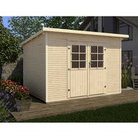 WEKA Gartenhaus »219 Gr. 2«, Holz, BxHxT: 320 x 218 x 240 cm (Außenmaße inkl. Dachüberstand) – beige WEKA Gartenhaus »219 Gr. 2«, Holz, BxHxT: 320 x 218 x 240 cm (Außenmaße inkl. Dachüberstand) – beige