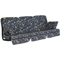 ANGERER FREIZEITMÖBEL Hollywoodschaukelauflage »Comfort«, grau, Blumen, BxL: 180 x 56 cm ANGERER FREIZEITMÖBEL Hollywoodschaukelauflage »Comfort«, grau, Blumen, BxL: 180 x 56 cm