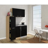 RESPEKTA Miniküche »MK130ESROS«, mit E-Geräten, Gesamtbreite: 130 cm – schwarz – Rabatt: 33 % RESPEKTA Miniküche »MK130ESROS«, mit E-Geräten, Gesamtbreite: 130 cm – schwarz – Rabatt: 33 %