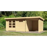 KARIBU Gartenhaus »Ringköbing«, Holz, BxHxT: 569 x 220 x 297 cm (Außenmaße inkl. Dachüberstand) – braun KARIBU Gartenhaus »Ringköbing«, Holz, BxHxT: 569 x 220 x 297 cm (Außenmaße inkl. Dachüberstand) – braun