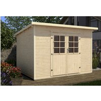 WEKA Gartenhaus »219 Gr. 1«, Holz, BxHxT: 260 x 218 x 240 cm (Außenmaße inkl. Dachüberstand) – beige WEKA Gartenhaus »219 Gr. 1«, Holz, BxHxT: 260 x 218 x 240 cm (Außenmaße inkl. Dachüberstand) – beige