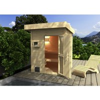 WEKA Gartenhaus »Naantali«, Holz, BxHxT: 210 x 253 x 186,6 cm (Außenmaße) – beige WEKA Gartenhaus »Naantali«, Holz, BxHxT: 210 x 253 x 186,6 cm (Außenmaße) – beige