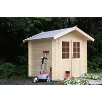 WOLFF FINNHAUS Gartenhaus »Emma«, BxT: 246 x 250 cm (Aufstellmaße), Satteldach – beige Rabatt: 8 %  – 6.15 qm WOLFF FINNHAUS Gartenhaus »Emma«, BxT: 246 x 250 cm (Aufstellmaße), Satteldach – beige Rabatt: 8 %  – 6.15 qm