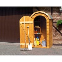 PROMADINO Geräteschrank, BxHxT: 110 x 180 x 83 cm, braun PROMADINO Geräteschrank, BxHxT: 110 x 180 x 83 cm, braun