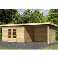 KARIBU Gartenhaus »Kandern«, Holz, BxHxT: 655 x 222 x 244 cm (Außenmaße inkl. Dachüberstand) – braun KARIBU Gartenhaus »Kandern«, Holz, BxHxT: 655 x 222 x 244 cm (Außenmaße inkl. Dachüberstand) – braun
