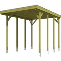 SKANHOLZ Carport »Friesland Caravan 1«, BxT: 397 x 555 cm, Firsthöhe: 371 cm, farbbehandelt – braun SKANHOLZ Carport »Friesland Caravan 1«, BxT: 397 x 555 cm, Firsthöhe: 371 cm, farbbehandelt – braun