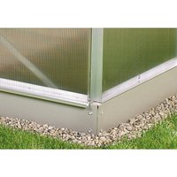 VITAVIA Fundament für Gewächshaus, Stahl, BxL: 154 x 192 cm – silberfarben VITAVIA Fundament für Gewächshaus, Stahl, BxL: 154 x 192 cm – silberfarben