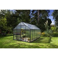 VITAVIA Gewächshaus »Merkur«, 11,5 m², Kunststoff/Aluminium, winterfest – grau VITAVIA Gewächshaus »Merkur«, 11,5 m², Kunststoff/Aluminium, winterfest – grau