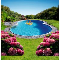 SUMMER FUN Achtformpool, weiß, BxHxL: 420 x 150 x 650 cm – weiss SUMMER FUN Achtformpool, weiß, BxHxL: 420 x 150 x 650 cm – weiss