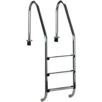 MYPOOL Pool-Einhängeleiter, , geeignet für: Versenkte Pools – silberfarben MYPOOL Pool-Einhängeleiter, , geeignet für: Versenkte Pools – silberfarben