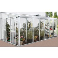 VITAVIA Gewächshaus »Helena«, 11,8 m², Aluminium/Glas, winterfest – silberfarben VITAVIA Gewächshaus »Helena«, 11,8 m², Aluminium/Glas, winterfest – silberfarben