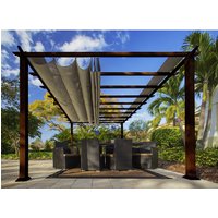 PARAGON OUTDOOR Pavillon »Florenz«, rechteckig, BxT: 505 x 350 cm – braun PARAGON OUTDOOR Pavillon »Florenz«, rechteckig, BxT: 505 x 350 cm – braun