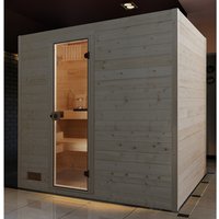 WEKA Sauna »Valida 4«, BxHxT: 239 x 203,5 x 189 cm, mit Glastür – beige WEKA Sauna »Valida 4«, BxHxT: 239 x 203,5 x 189 cm, mit Glastür – beige