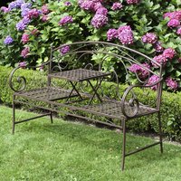 GARDEN PLEASURE Bank »SAKET«, Metall, 3-Sitzer, BxHxT: 55 x 96 x 148 cm – braun GARDEN PLEASURE Bank »SAKET«, Metall, 3-Sitzer, BxHxT: 55 x 96 x 148 cm – braun