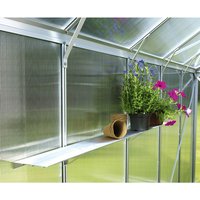 VITAVIA Alu-Regal, BxHxt: 15 x 8,4 x 121,5 cm – silberfarben VITAVIA Alu-Regal, BxHxt: 15 x 8,4 x 121,5 cm – silberfarben