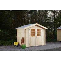 WOLFF FINNHAUS Gartenhaus »Lyon«, BxT: 252 x 262 cm (Aufstellmaße), Satteldach – beige Rabatt: 8 %  – 6.6 qm WOLFF FINNHAUS Gartenhaus »Lyon«, BxT: 252 x 262 cm (Aufstellmaße), Satteldach – beige Rabatt: 8 %  – 6.6 qm