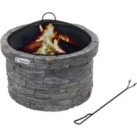 TEPRO Feuerstelle, Ø 67,5 cm, Höhe: 59 cm, schwarzgrau TEPRO Feuerstelle, Ø 67,5 cm, Höhe: 59 cm, schwarzgrau