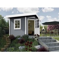 WEKA Gartenhaus »213«, Holz, BxHxT: 278 x 237 x 278 cm (Außenmaße inkl. Dachüberstand) – grau WEKA Gartenhaus »213«, Holz, BxHxT: 278 x 237 x 278 cm (Außenmaße inkl. Dachüberstand) – grau