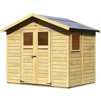 KARIBU Gartenhaus »Dalin«, BxT: 263 x 210 cm (AufstellmaĂe), Satteldach - beige |  Holz  |  4,4 m² KARIBU Gartenhaus »Dalin«, BxT: 263 x 210 cm (AufstellmaĂe), Satteldach - beige |  Holz  |  4,4 m²