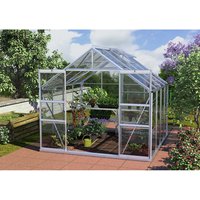 VITAVIA Gewächshaus »Mars«, 6,7 m², Aluminium/ESG Glas, winterfest – silberfarben VITAVIA Gewächshaus »Mars«, 6,7 m², Aluminium/ESG Glas, winterfest – silberfarben