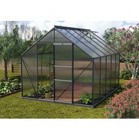 VITAVIA Gewächshaus »Merkur«, 8,3 m², Kunststoff/Aluminium, winterfest – grau VITAVIA Gewächshaus »Merkur«, 8,3 m², Kunststoff/Aluminium, winterfest – grau