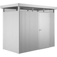 BIOHORT Gerätehaus »HighLine«, Stahl, BxHxT: 275 x 222 x 155 cm (Außenmaße) – silberfarben BIOHORT Gerätehaus »HighLine«, Stahl, BxHxT: 275 x 222 x 155 cm (Außenmaße) – silberfarben