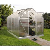 VITAVIA Gewächshaus »Eos«, 6 m², Kunststoff/Aluminium, winterfest – silberfarben VITAVIA Gewächshaus »Eos«, 6 m², Kunststoff/Aluminium, winterfest – silberfarben