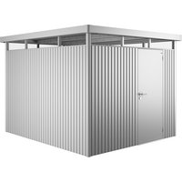 BIOHORT Gerätehaus »HighLine«, Stahl, BxHxT: 275 x 222 x 315 cm (Außenmaße) – silberfarben BIOHORT Gerätehaus »HighLine«, Stahl, BxHxT: 275 x 222 x 315 cm (Außenmaße) – silberfarben