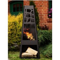 DOBAR Gartenkamin, Höhe: 124 cm, schwarz (Rabatt: 18 %) DOBAR Gartenkamin, Höhe: 124 cm, schwarz (Rabatt: 18 %)