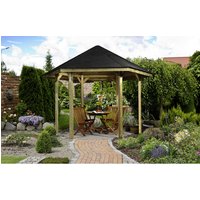 WEKA Sitzlaube »Paradies 1«, sechseckdach|zeltdach, sechseckig, BxT: 326 x 376 cm, inkl. Dacheindeckung – beige WEKA Sitzlaube »Paradies 1«, sechseckdach|zeltdach, sechseckig, BxT: 326 x 376 cm, inkl. Dacheindeckung – beige