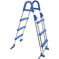 MYPOOL Pool-Sicherheitsleiter, blau/edelstahlfarben, für Aufstellpools – silberfarben MYPOOL Pool-Sicherheitsleiter, blau/edelstahlfarben, für Aufstellpools – silberfarben