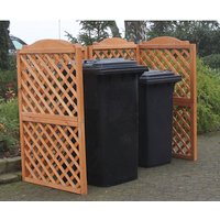 PROMADINO Mülltonnenspaliersystem »Rex«, 171cm x 127cm x 79cm (BxHxT), 480 Liter – braun PROMADINO Mülltonnenspaliersystem »Rex«, 171cm x 127cm x 79cm (BxHxT), 480 Liter – braun