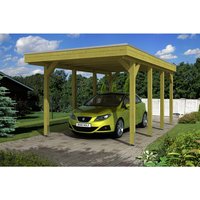 SKANHOLZ Carport »Friesland«, BxT: 314 x 555 cm, Firsthöhe: 241 cm, imprägniert – braun SKANHOLZ Carport »Friesland«, BxT: 314 x 555 cm, Firsthöhe: 241 cm, imprägniert – braun
